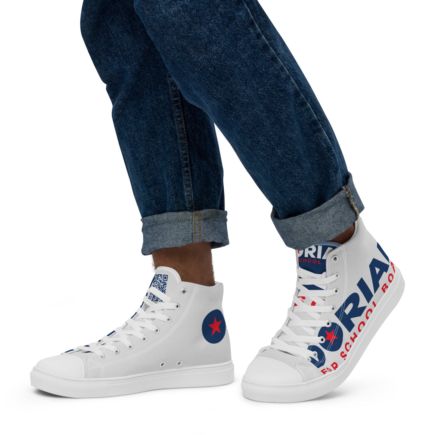 Men’s high top canvas shoes