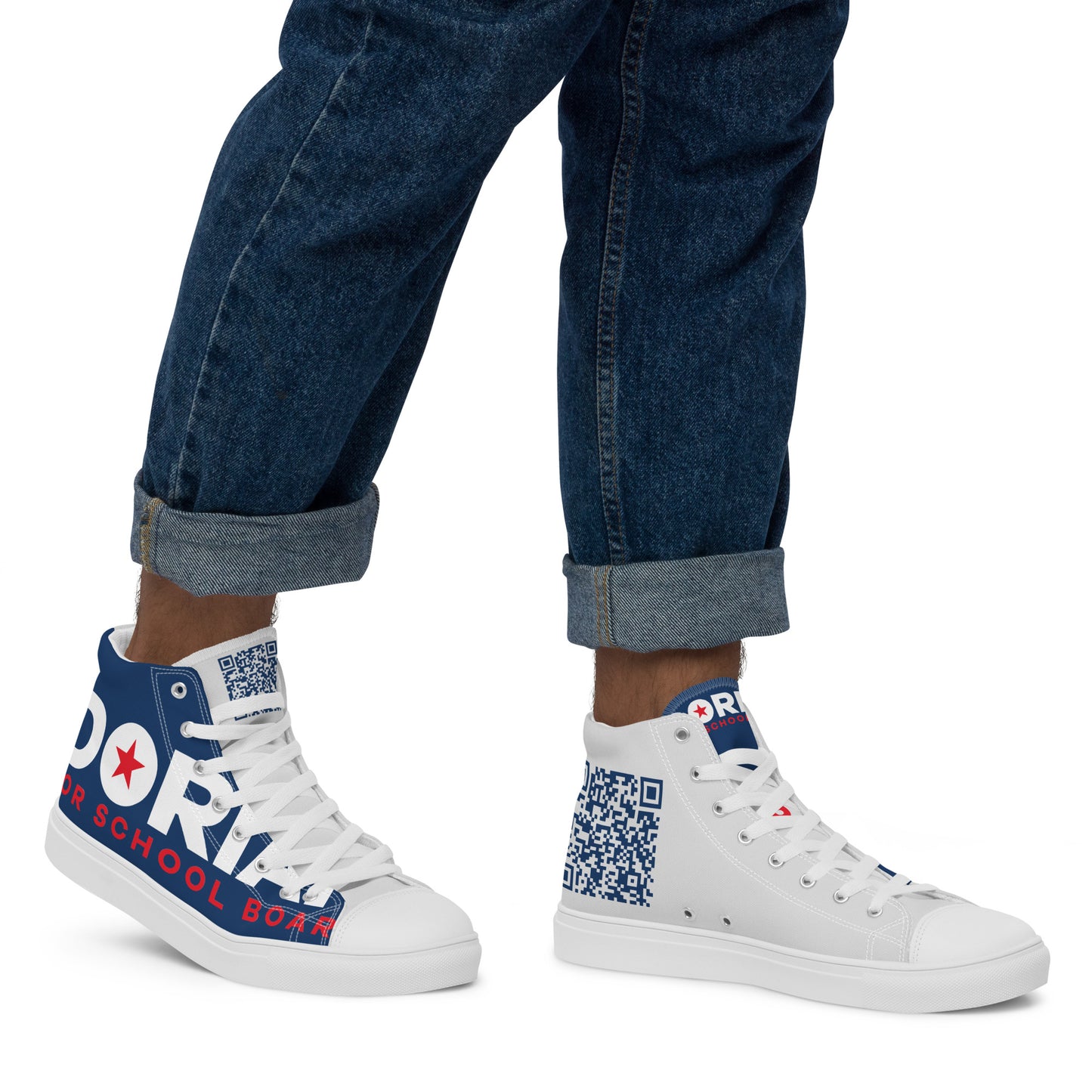 Men’s high top canvas shoes